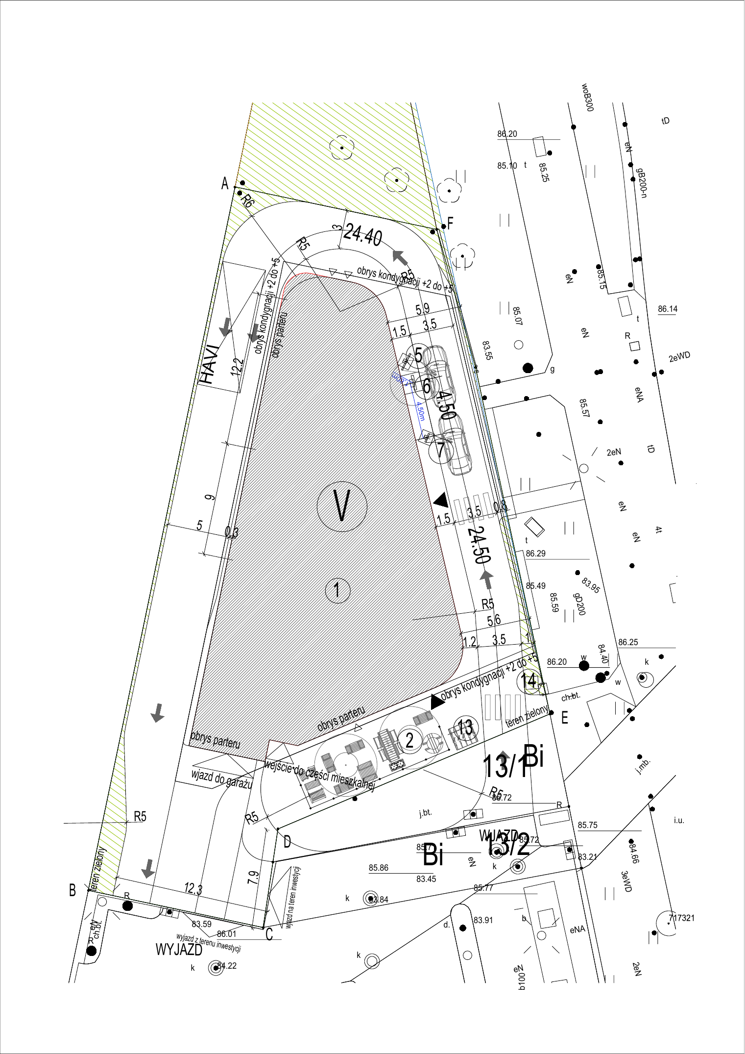 Plan zagospodarowania działki